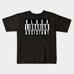 Black Librarian Assistant Kids T-Shirt